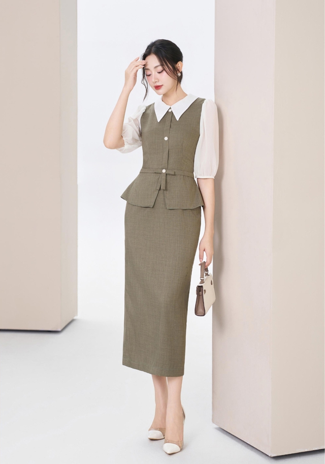 Áo peplum định nghĩa lại vẻ đoan trang trong thời trang công sở hiện đại- Ảnh 7.