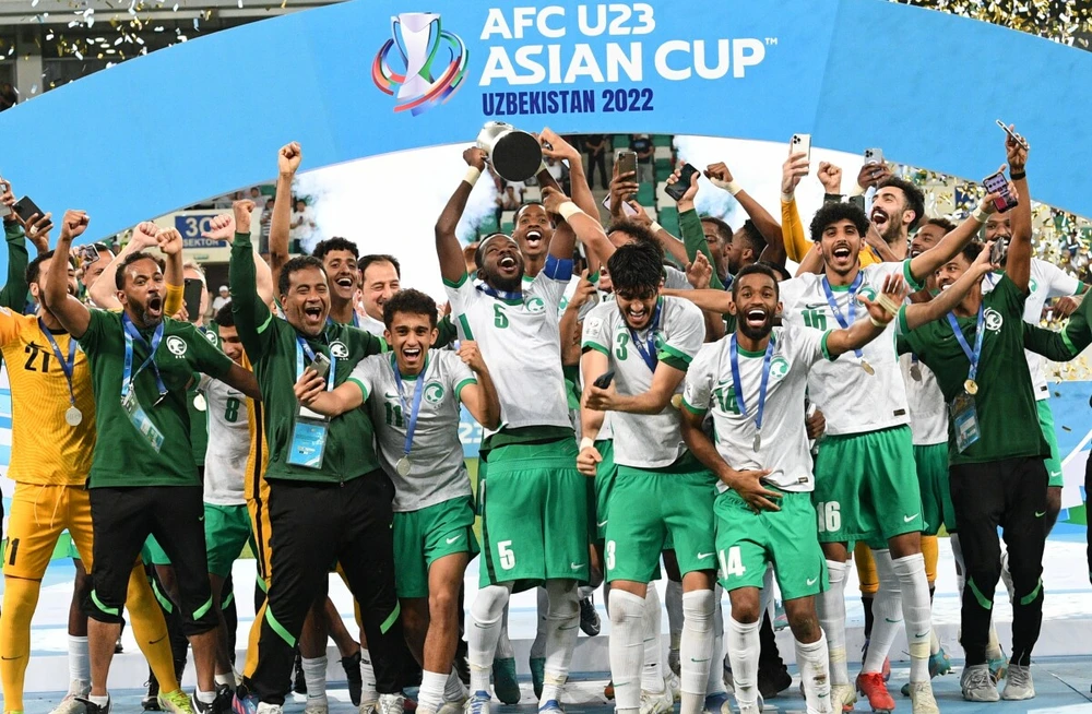 Thành phần U-23 Saudi Arabia rất mạnh với mục tiêu giành ngôi vô địch trên sân nhà. Ảnh: CCT. nhung-nha-vo-dich-sea-games-chinh-phuc-san-choi-lon-chau-a (5).jpg