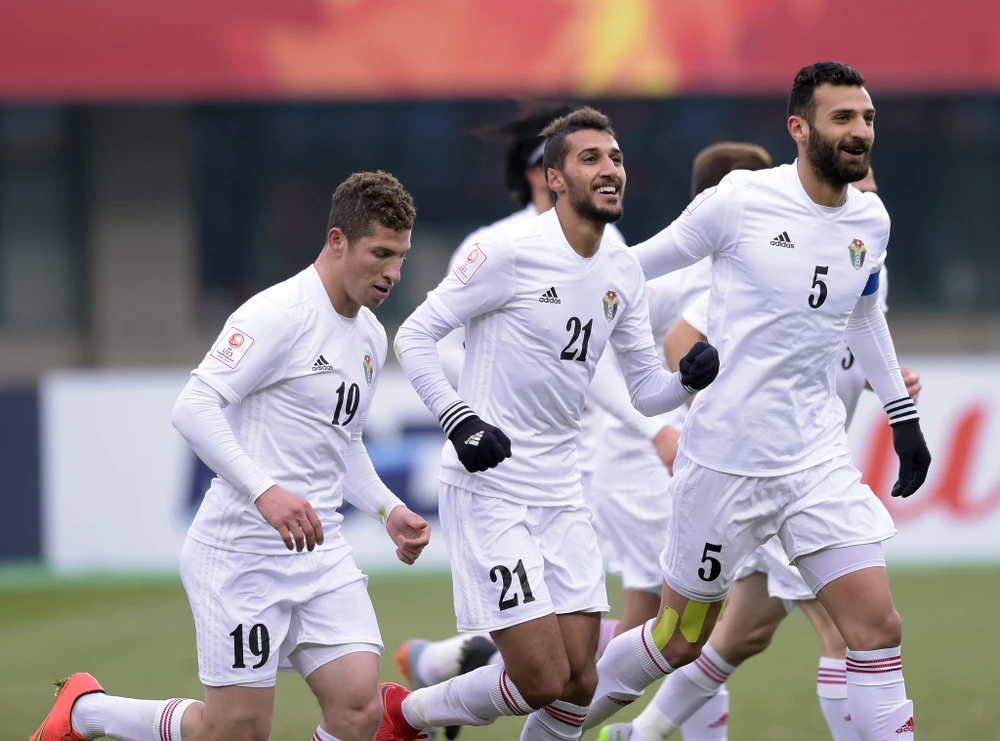 U-23 Jordan có mặt thường xuyên ở vòng chung kết châu lục. Ảnh: CCT. nhung-nha-vo-dich-sea-games-chinh-phuc-san-choi-lon-chau-a (4).jpg