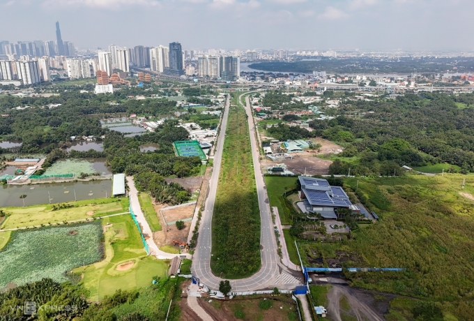 Khu vực quy hoạch Khu liên hợp thể dục thể thao quốc gia Rạch Chiếc, tháng 10/2024. Ảnh: Quỳnh Trần