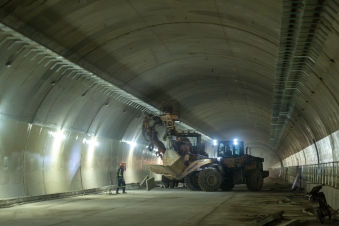 Hoàn thiện hầm Bình Đê vào tháng 12/2025. Ảnh: Anh Duy