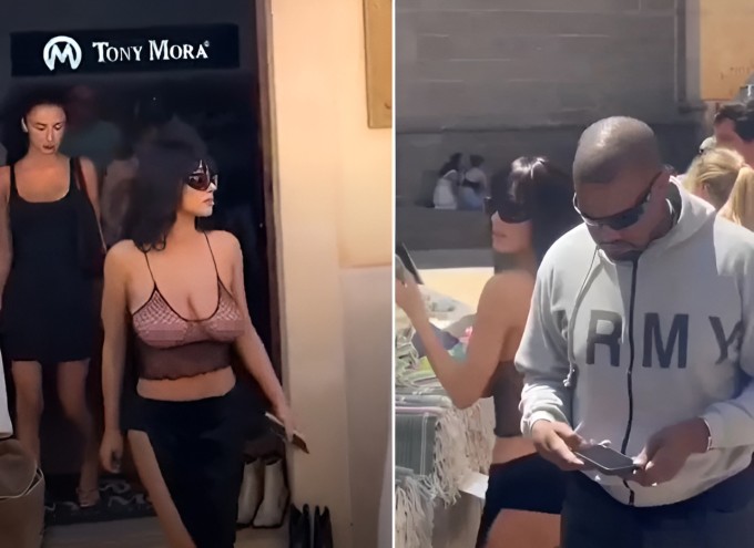 Người dân sốc khi thấy vợ Kanye West mặc như không đi chơi ở Mallorca