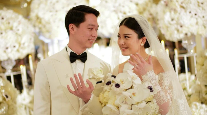 Kevin Sanjaya Sukamuljo và vợ Valencia Tanoesoedibjo tổ chức đám cưới năm 2023.