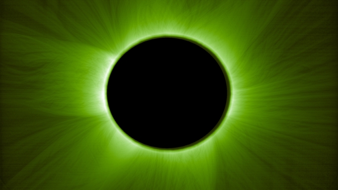 Vành nhật hoa của Mặt Trời (màu xanh) chụp hôm 23/5/2025. Ảnh: ESA