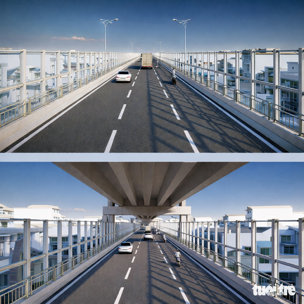 Ngắm phối cảnh cầu Phú Mỹ 2, nơi có đường nhiều tầng lần đầu tiên đề xuất làm tại TP.HCM 4 cầu phú mỹ - Ảnh 3.