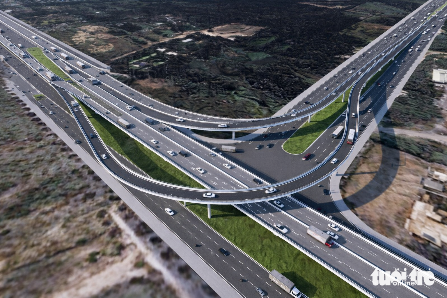 Ngắm phối cảnh cầu Phú Mỹ 2, nơi có đường nhiều tầng lần đầu tiên đề xuất làm tại TP.HCM 5 cầu phú mỹ - Ảnh 4.