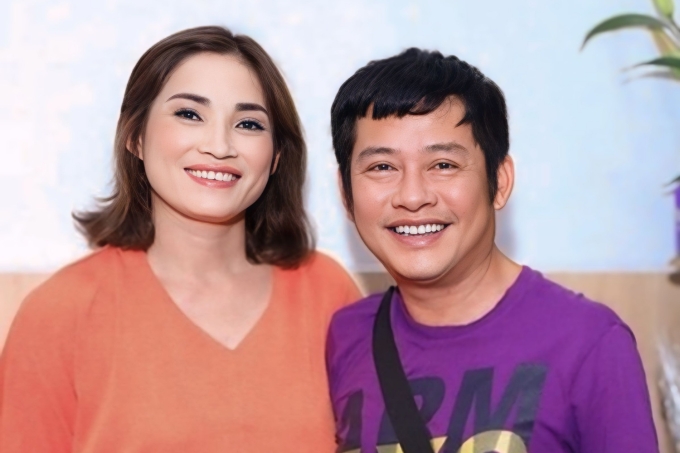 Vợ chồng nghệ sĩ Tấn Beo khi anh còn khỏe. Ảnh: Nhân vật cung cấp