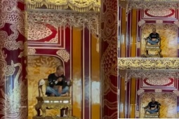Xôn xao hình ảnh một người ngồi lên ngai vàng trong Đại Nội Huế