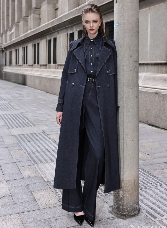 Váy denim, áo khoác jean, lựa chọn thông minh cho những ngày cuối đông- Ảnh 4.