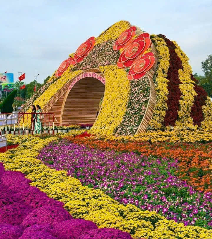 Kỷ lục Bản đồ Việt Nam từ 1 . 000 Giống hoa kiểng tại Festival Sa Đéc lần 2 - Ảnh 7. Kỷ lục Bản đồ Việt Nam từ 1 . 000 Giống hoa kiểng tại Festival Sa Đéc lần 2 - Ảnh 7.