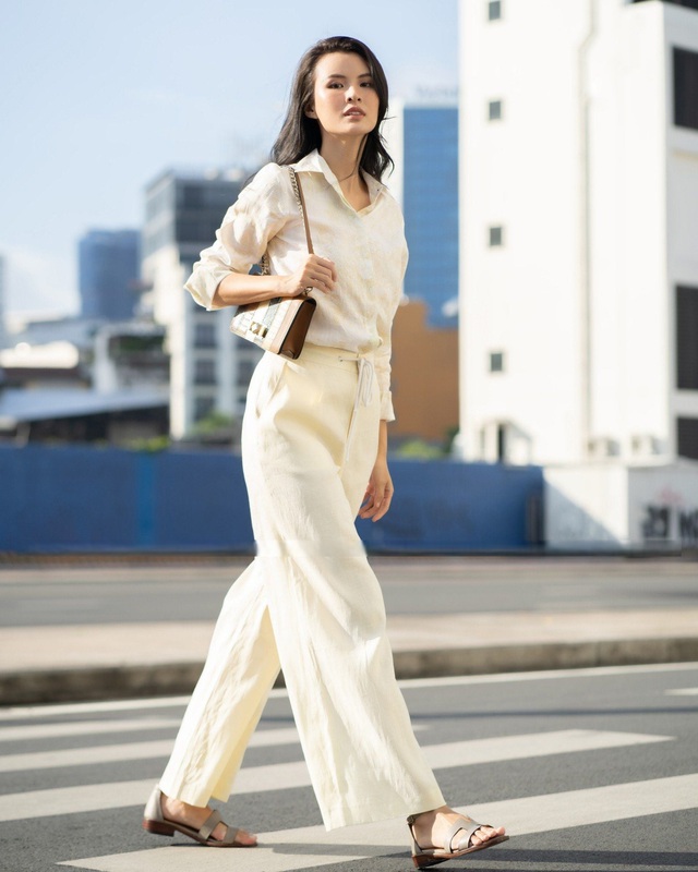 Chẳng cần cầu kỳ, nàng vẫn tỏa chất riêng với chiếc quần linen mộc mạc- Ảnh 7.