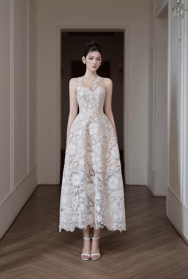 Nét duyên dáng trong những chiếc đầm ren mang phong cách vintage- Ảnh 5.