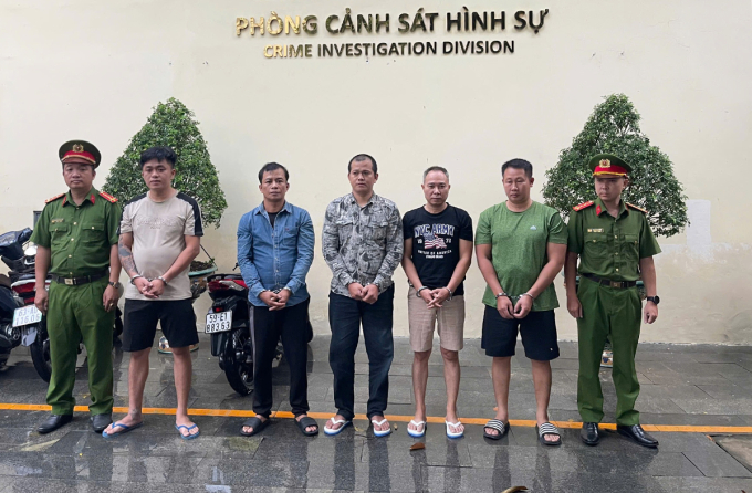 Những nghi can có vai trò chính. Ảnh: Công an TP HCM