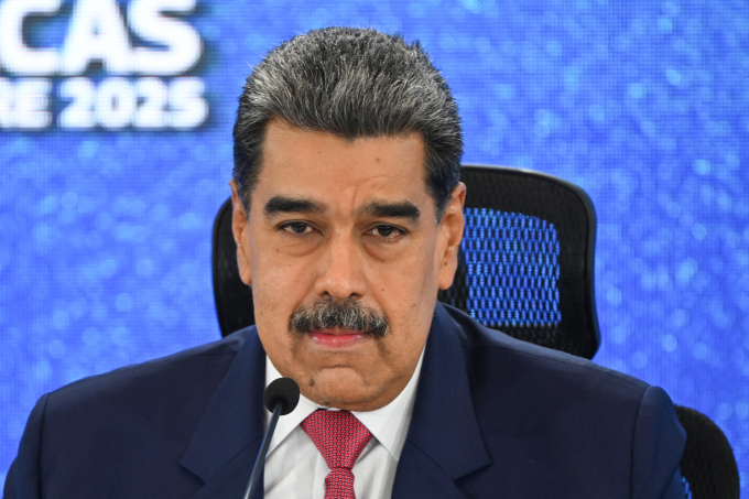 Tổng thống Venezuela Nicolas Maduro phát biểu tại Caracas ngày 15/9. Ảnh: AFP