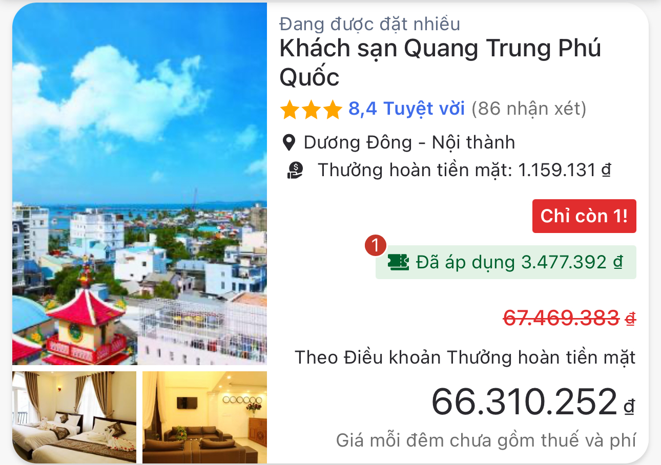 Gần 90% khách sạn ở Phú Quốc Gần 90% khách sạn ở Phú Quốc