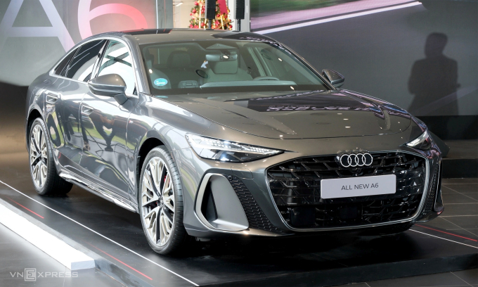 Audi A6 thế hệ mới ra mắt tại TP HCM ngày 4/12. Ảnh: Hồ Tân