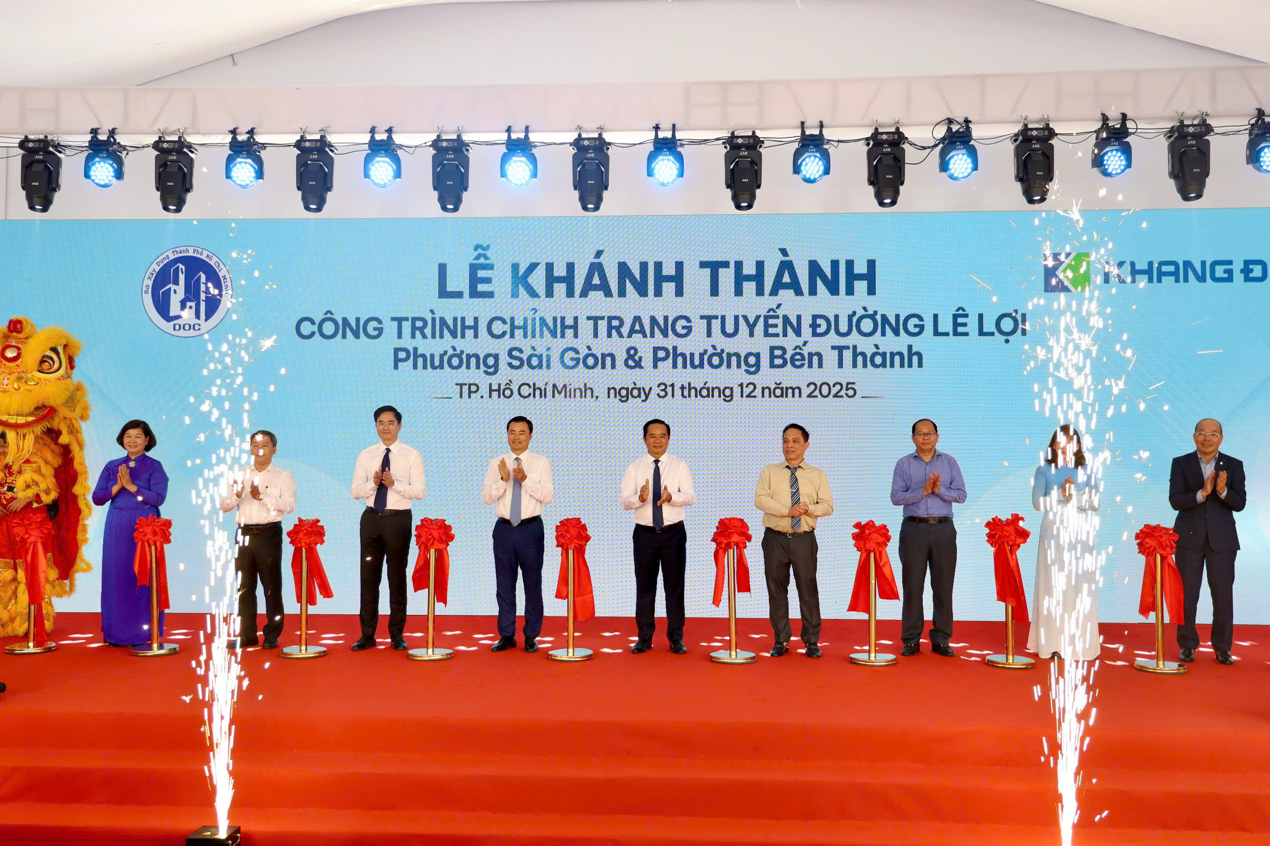 Khánh thành công trình chỉnh trang đường Lê Lợi giữa trung tâm TPHCM - Ảnh 4.