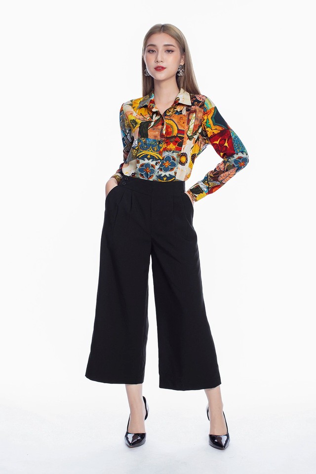 Quần culottes đen, ‘điểm chạm’ giữa cá tính và nét mềm mại phố thị- Ảnh 3.