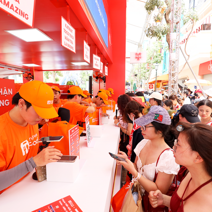 ShopeeFood đồng hành tại một sự kiện giải trí dành cho giới trẻ. Ảnh: ShopeeFood