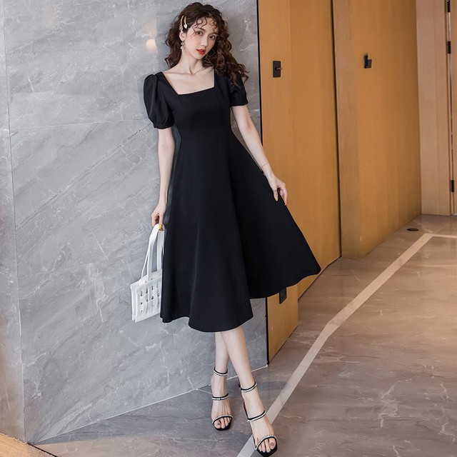 Đầm cổ vuông tay phồng nâng tầm phong thái quý cô - Ảnh 4.