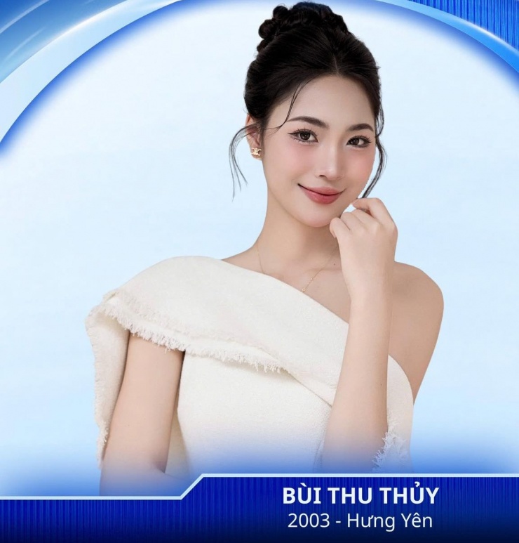 3 người đẹp quê Hưng Yên lọt top Miss World Vietnam 2025, là ai? 1 Bùi Thu Thủy (SN 2003) đến từ Hưng Yên (Thái Bình cũ) là một trong 50 thí sinh Miss World Vietnam 2025.