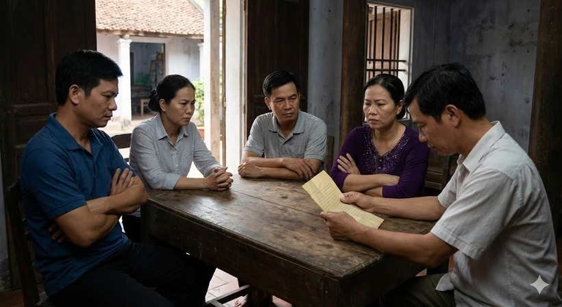 5 anh chị em "không nhìn mặt nhau" vì tờ giấy má để lại trước khi qua đời 1 5 anh chi em khong nhin mat nhau vi to