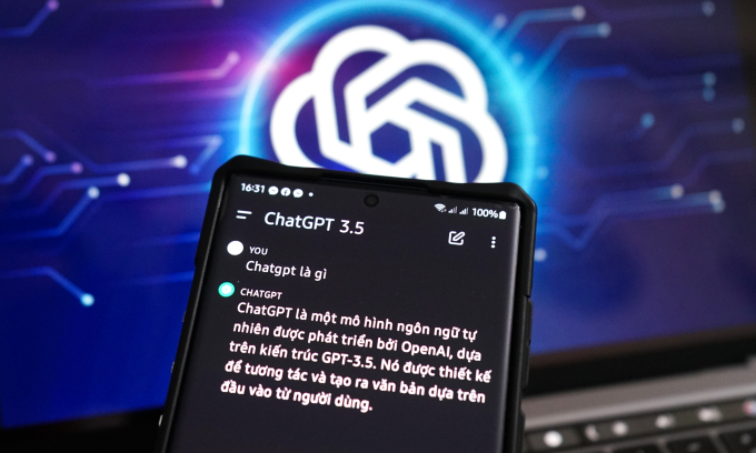 Giao diện hỏi đáp của ChatGPT trên ứng dụng cho Android. Ảnh: Bảo Lâm