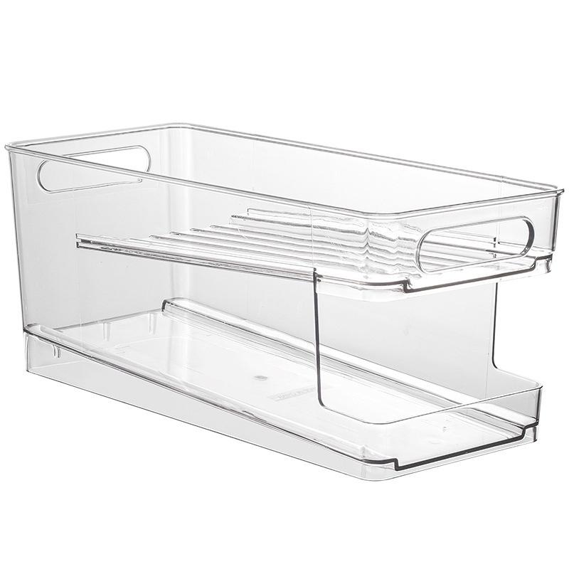 Khi chọn khay đựng, nên ưu tiên loại làm bằng nhựa cứng cáp, có nhiều tầng để tăng khả năng lưu trữ và giúp tiết kiệm không gian trong tủ lạnh.