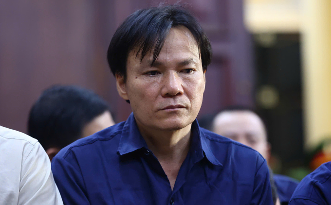 Bị cáo Lê Tấn Hòa tại tòa. Ảnh: Trần Quỳnh