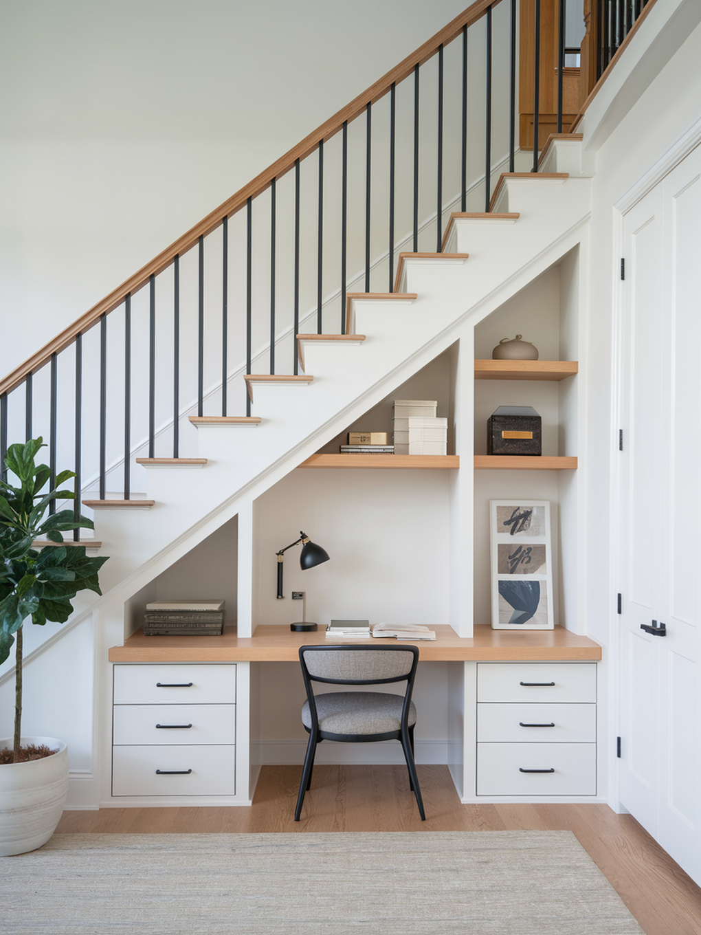 6 ý tưởng tận dụng gầm cầu thang vừa đẹp vừa hữu dụng - 2