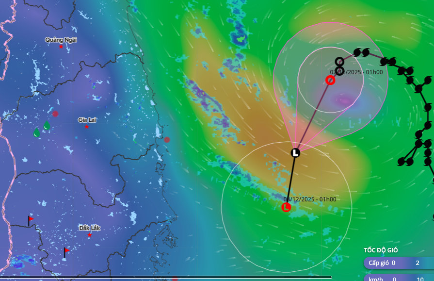 Áp thấp nhiệt đới vẫn 