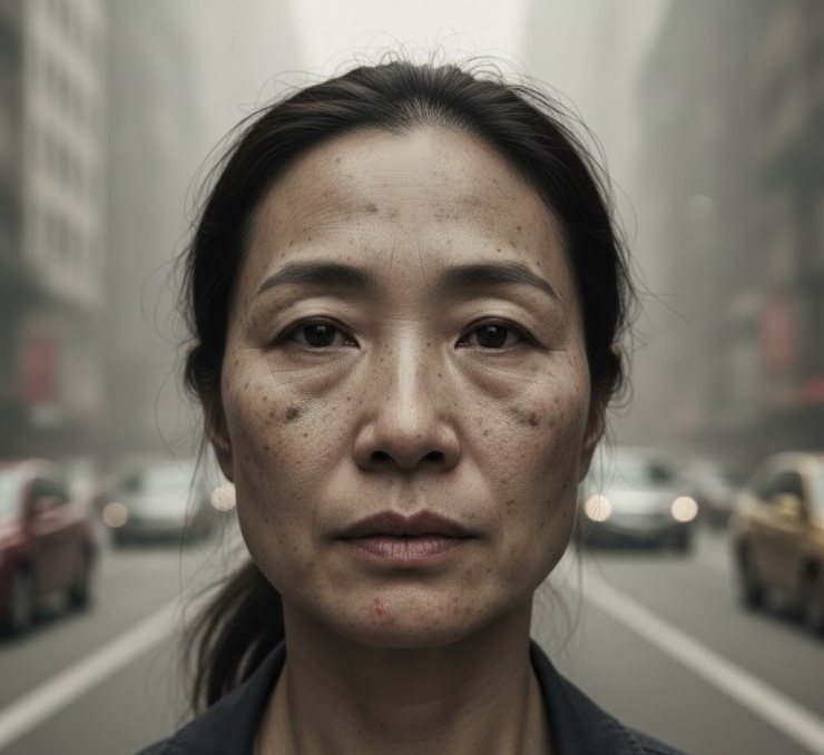 Bảo vệ và chăm sóc làn da khi thời tiết nhiều sương mù, ô nhiễm 1 Khi làn da thường xuyên tiếp xúc với môi trường khói bụi, ô nhiễm sẽ dẫn đến nám sạm, lão hóa sớm... Ảnh minh họa