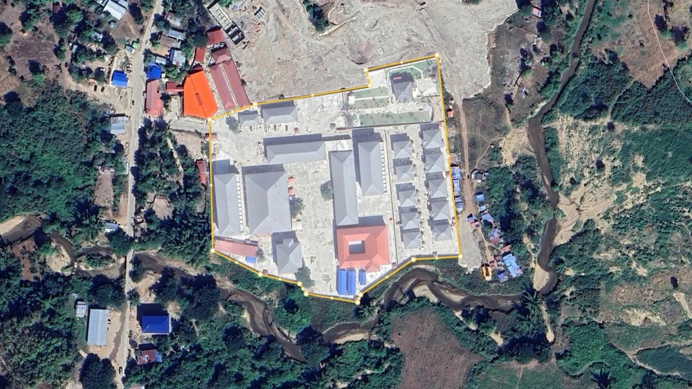 Khu vực hoạt động của đường dây ở KK Park thuộc thành phố Myawaddy, Myanmar (đây là khu vực giáp biên với Thái Lan). Ảnh: CA. lua-hon-1.000-nan-nhan.jpg