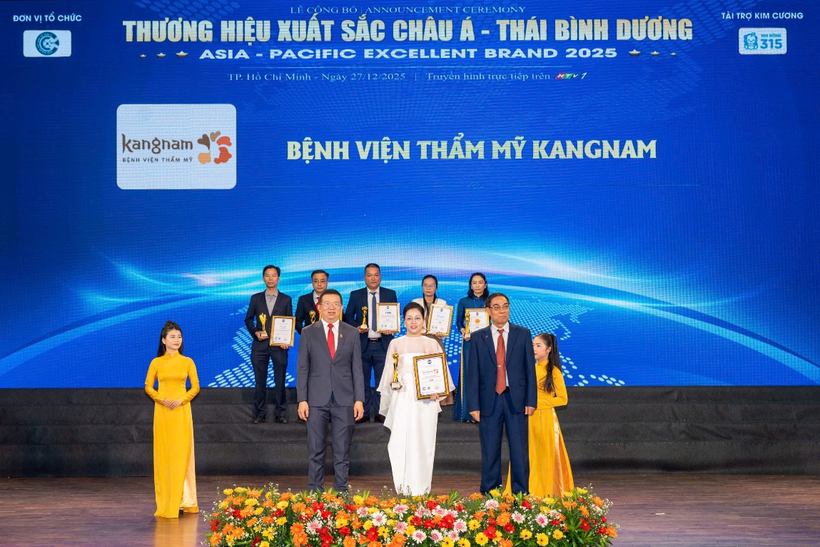 Bệnh viện thẩm mỹ Kang Nam Sài Gòn được vinh danh Top 10 Thương hiệu xuất sắc Châu Á – Thái Bình Dương 2025- Ảnh 1.