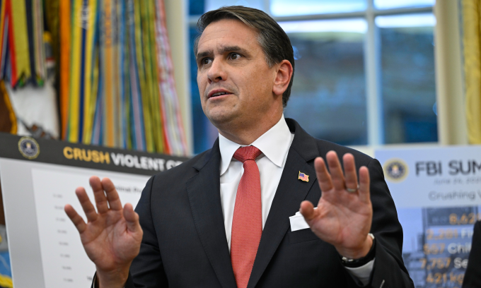 Thứ trưởng Tư pháp Mỹ Todd Blanche phát biểu tại Nhà Trắng hôm 15/10. Ảnh: AP