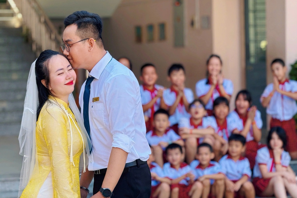 Bộ ảnh cưới siêu dễ thương của cặp thầy cô tiểu học ở Đồng Nai - 1