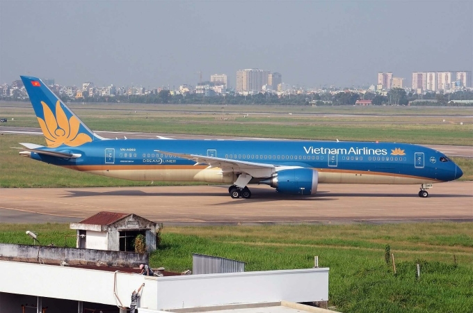 Máy bay được sử dụng bay kỹ thuật ở Long Thành chiều nay. Ảnh: Duy Huynh