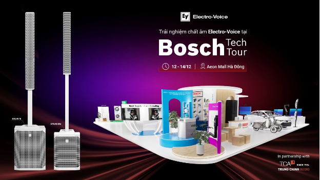 Bosch Tech Tour 2025 tại Hà Nội: Trung Chính Audio giới thiệu hệ thống âm thanh mới - Ảnh 1. Bosch Tech Tour 2025 tại Hà Nội: Trung Chính Audio giới thiệu hệ thống âm thanh mới - Ảnh 1.