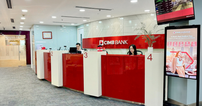 Chi nhánh giao dịch CIMB Việt Nam. Ảnh: CIMB Việt Nam