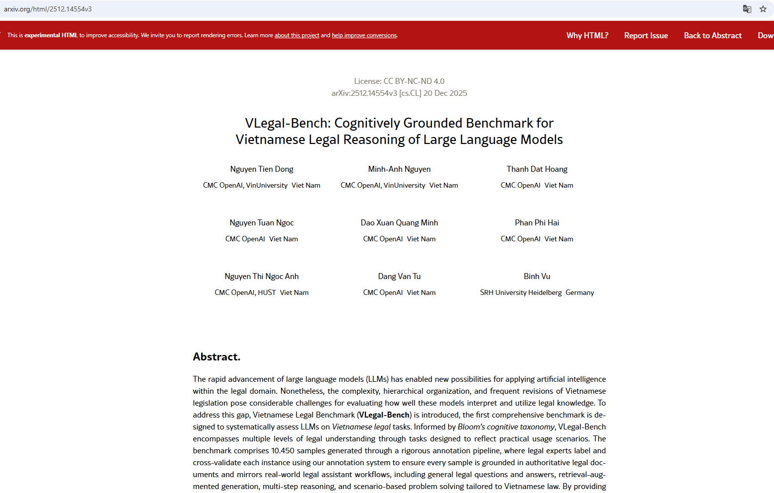 CMC OpenAI phát triển mô hình AI pháp lý tiếng Việt 1 CMC OpenAI phát triển mô hình AI pháp lý tiếng Việt - Ảnh 1.