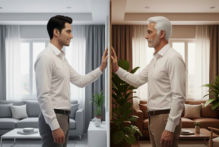 Duy trì tuổi thọ khỏe mạnh đang là trọng tâm của các phương pháp chăm sóc sức khỏe cho người cao tuổi hiện tại - Minh họa AI: Thu Anh