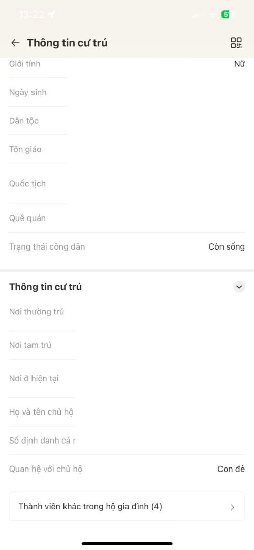 Cách chỉnh sửa thông tin địa chỉ thường trú, tạm trú đang bị sai trên ứng dụng VNeID đơn giản- Ảnh 3.