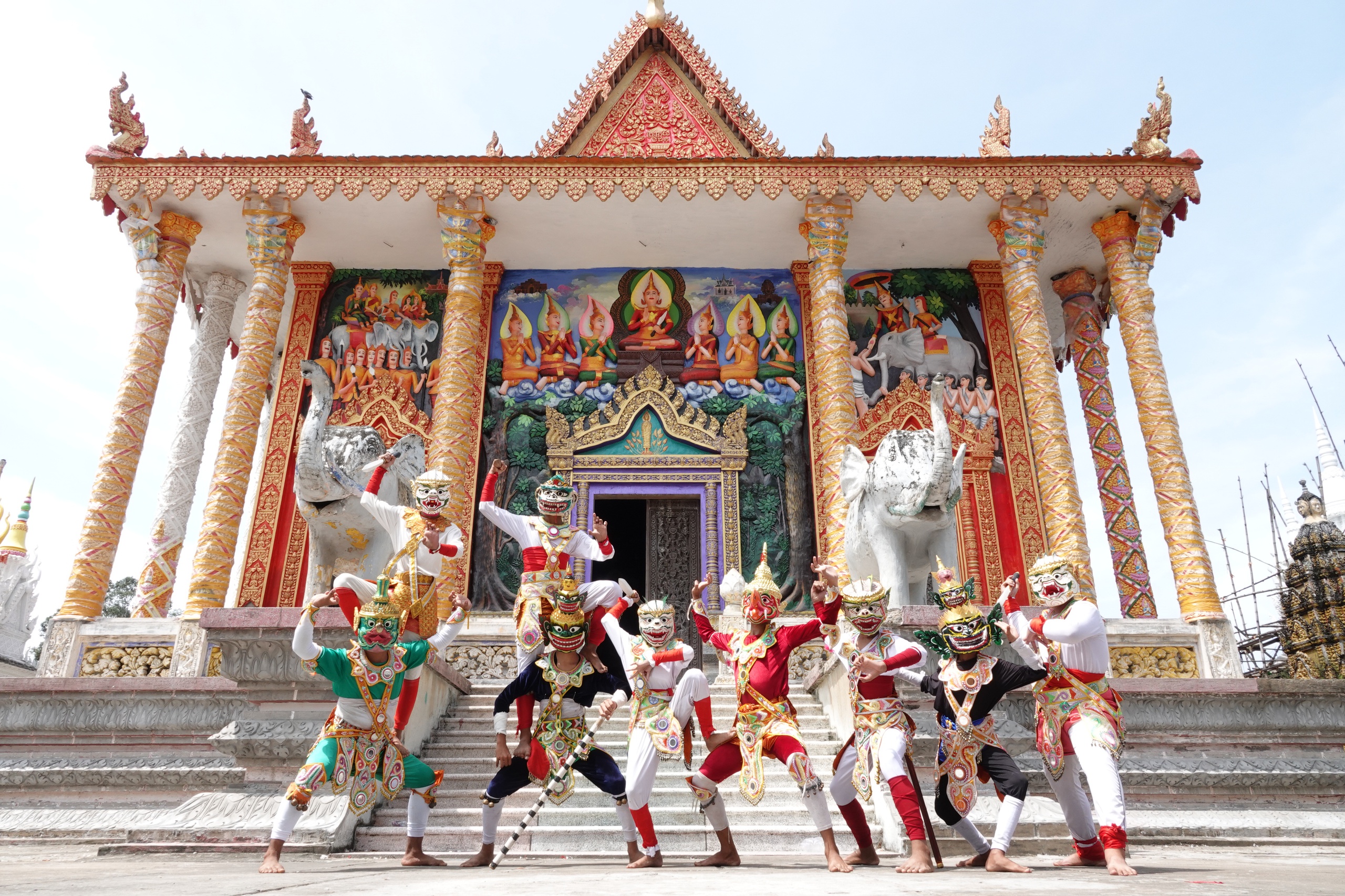 Cặp me cổ thụ hàng trăm năm tuổi - báu vật của ngôi chùa Khmer miền Tây- Ảnh 1.