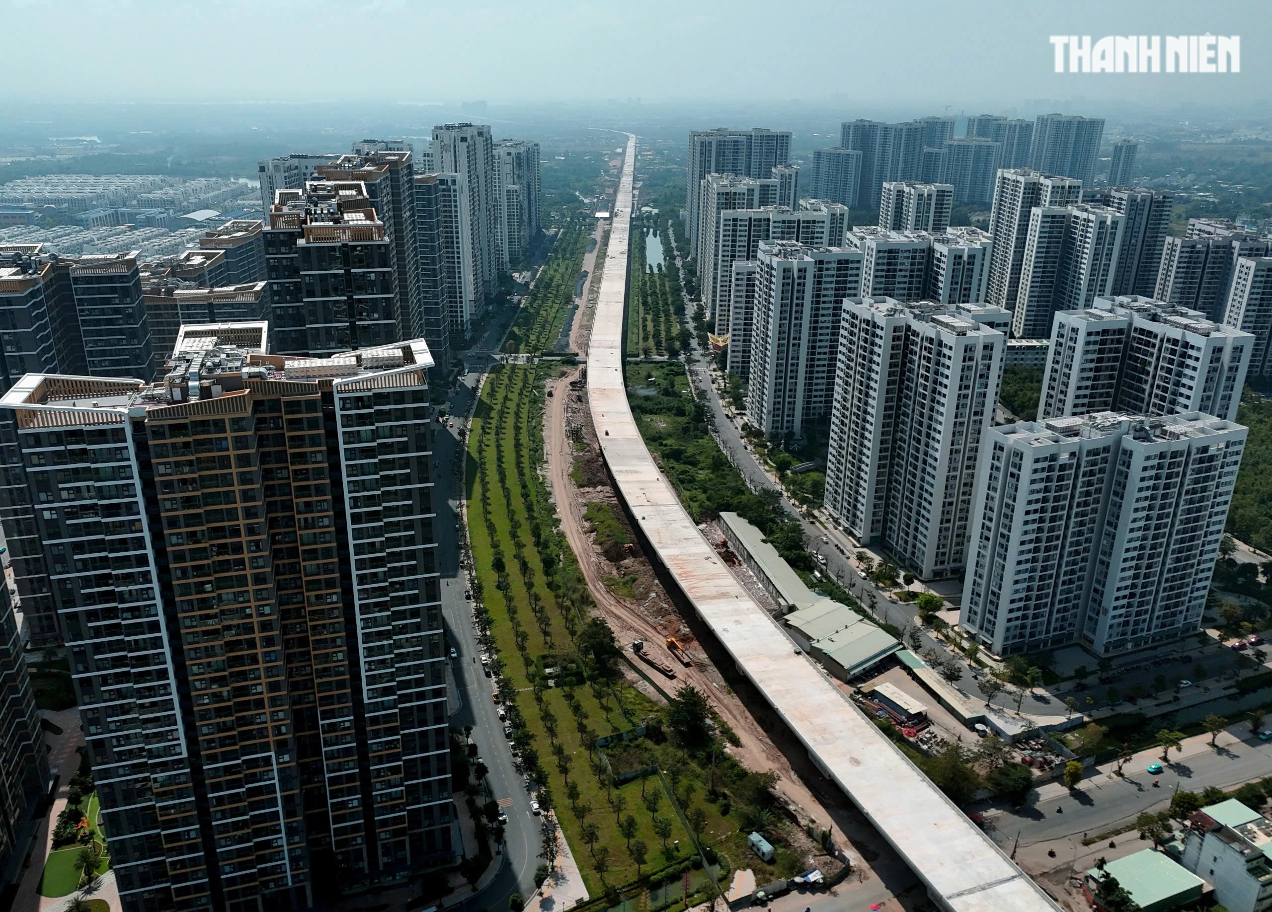 Cầu cạn Vành đai 3 đi qua Vinhomes Grand Park khi nào xong?- Ảnh 1.