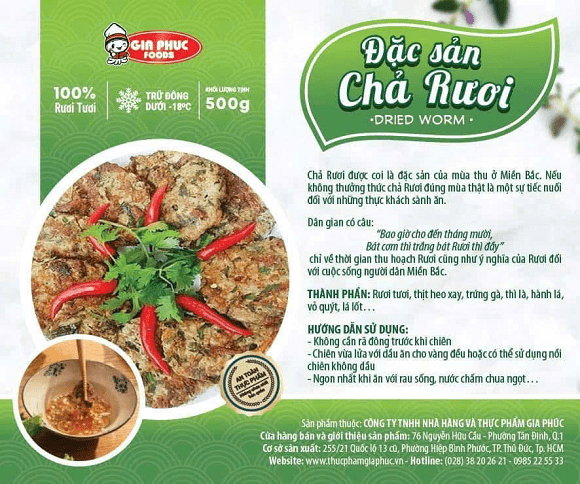 Chả rươi Tứ Kỳ, Thực Phẩm Gia Phúc