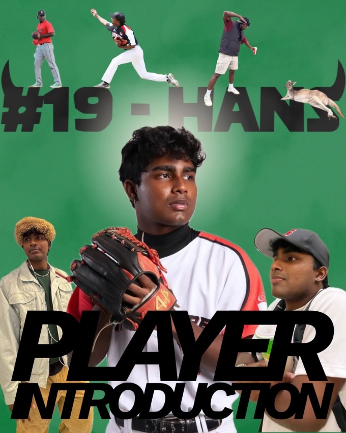 Bức ảnh giới thiệu về Hans Pereira trên trang Instagram của tuyển bóng chày Singapore.