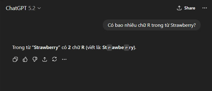ChatGPT 'bó tay' trước câu hỏi đánh vần của học sinh lớp 1 1 ChatGPT vẫn 'bó tay' trước câu hỏi đánh vần của học sinh lớp 1 - Ảnh 1.