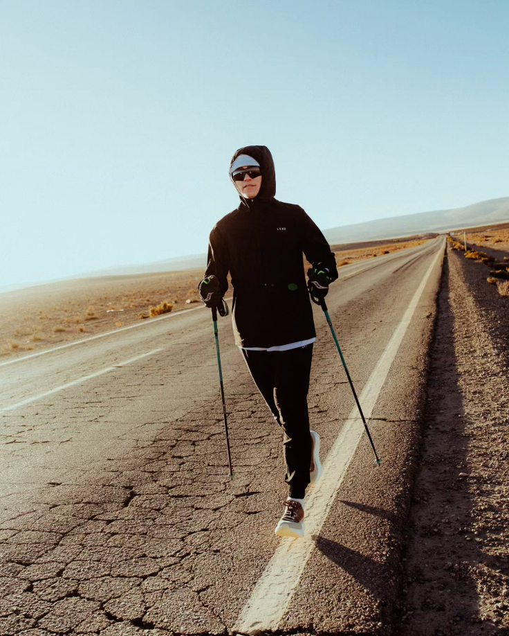 Chay 480 km qua sa mac Atacama khi mang thai