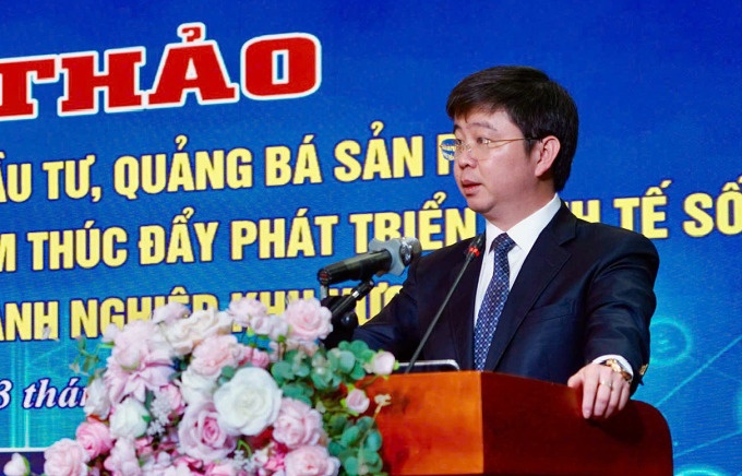 Thứ trưởng Khoa học và Công nghệ Bùi Hoàng Phương phát biểu tại sự kiện. Ảnh: TTTT