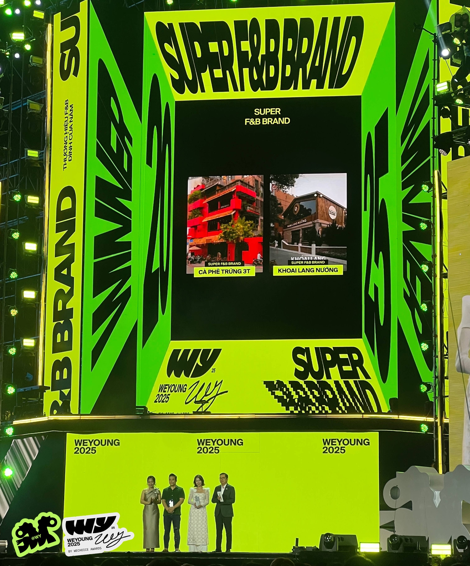 Có tới 2 cái tên giành chiến thắng trong giải thưởng Thương Hiệu F&B Đỉnh của năm tại WeYoung 2025- Ảnh 1.